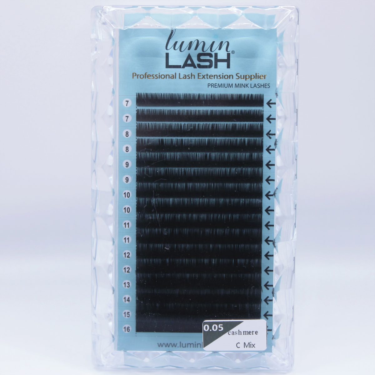 Cashmere Mink color Lash extensions 0.05