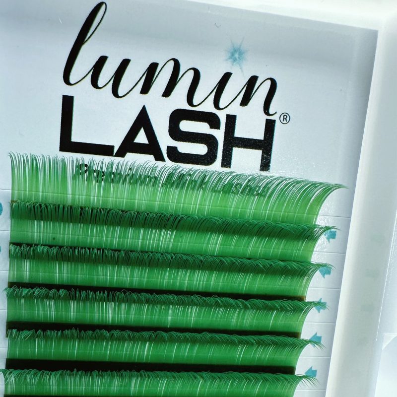 COLLECTION - Premium Mink Color Lashes 0.07 - Green