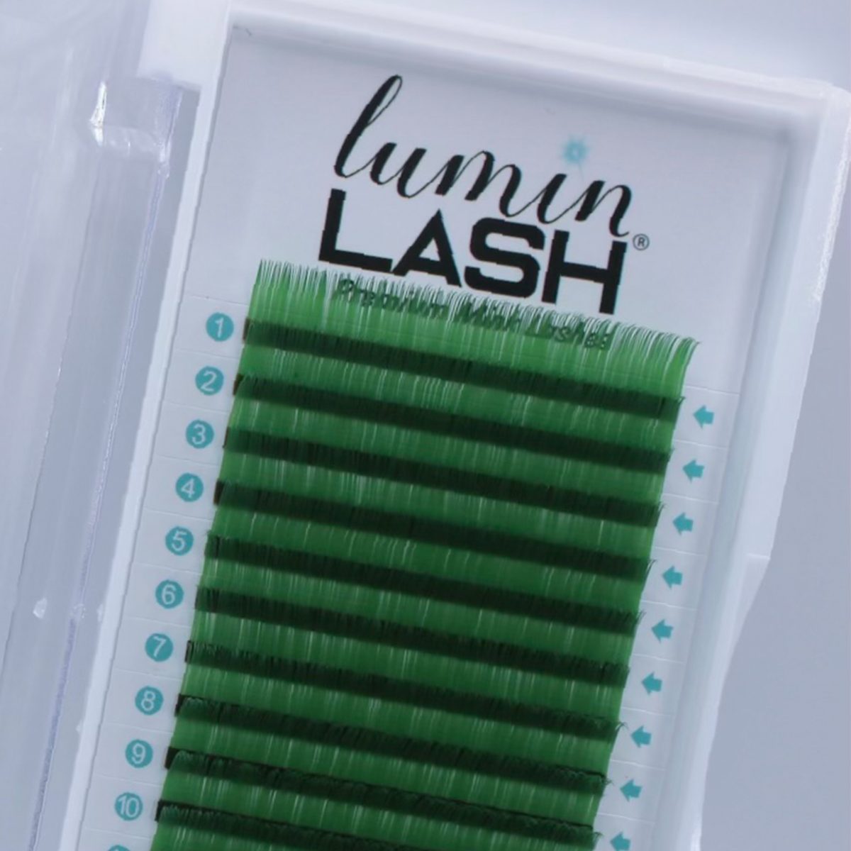 COLLECTION – Premium Mink Color Lashes 0.07 – Green