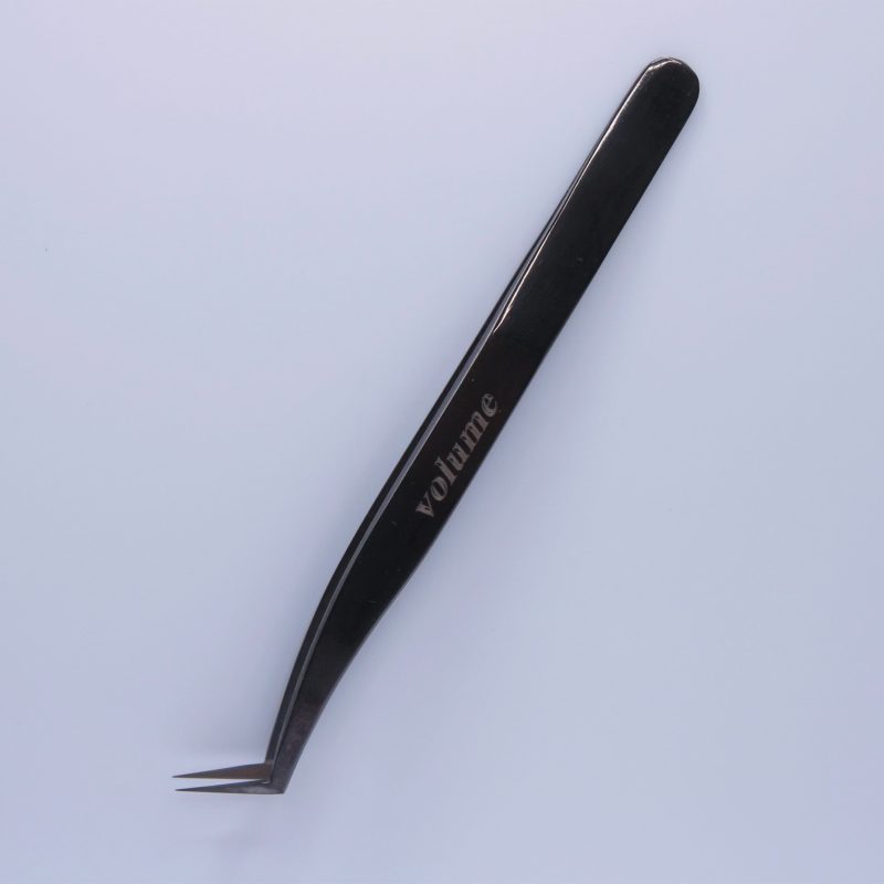 Nano Black L Shape Fiber Tip Tweezer - Xtra Long