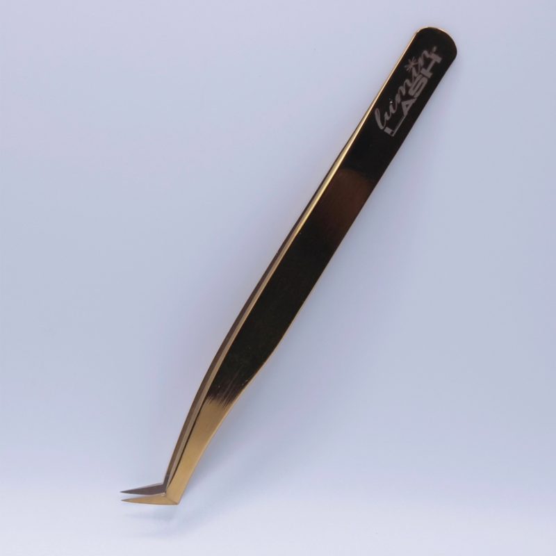 Volume-Gold L Shape Tweezer for eyelash