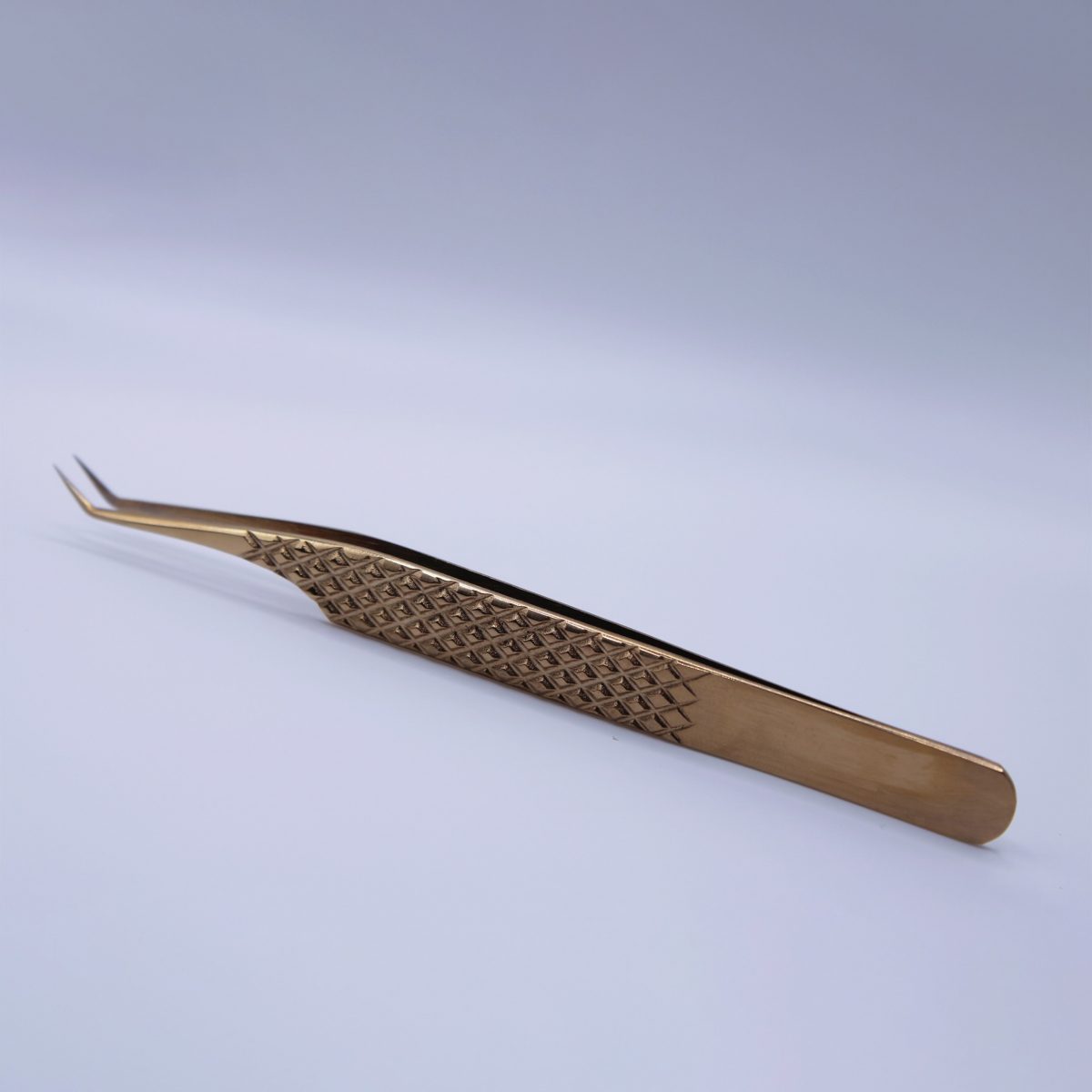 Isolation Gold Angled Tweezer