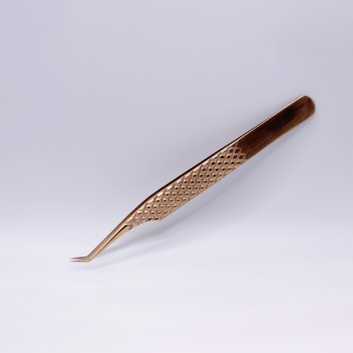 Isolation Gold Angled Tweezer